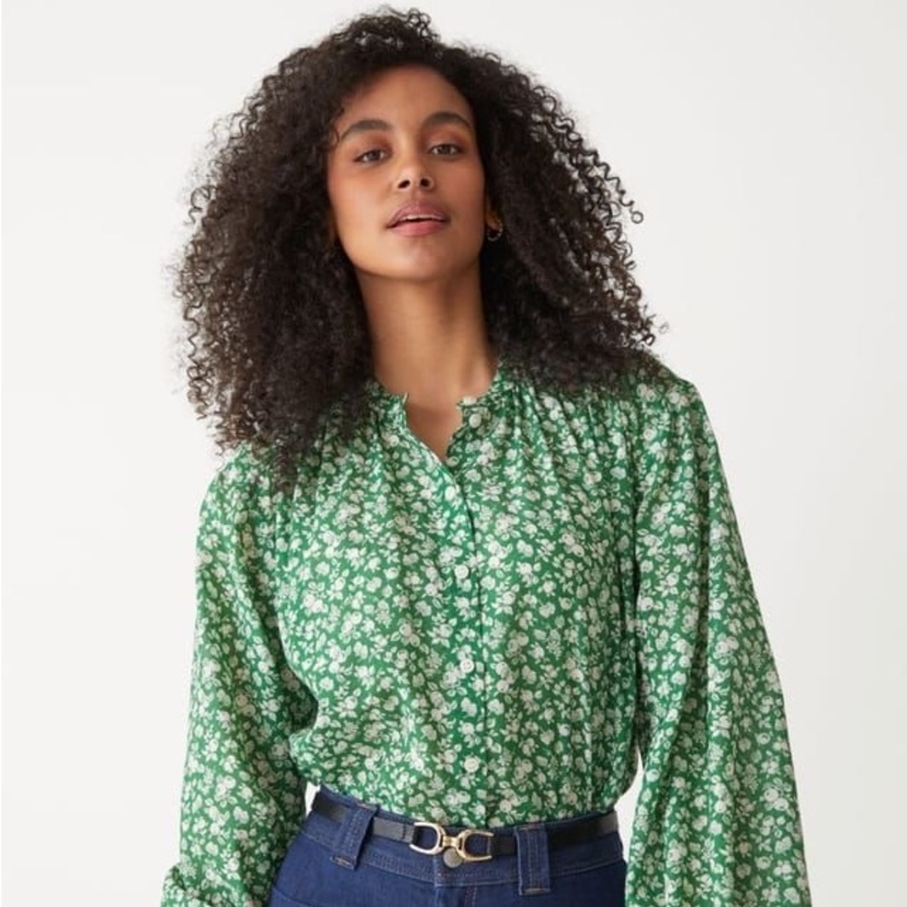 NWT & Other Stories Printed Silk Blouse